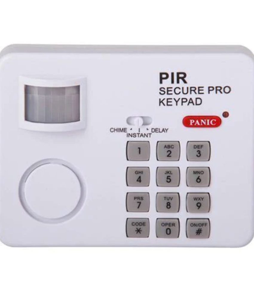 Alarma wireless cu senzor de miscare si cod de blocare, deblocare, buton de panica