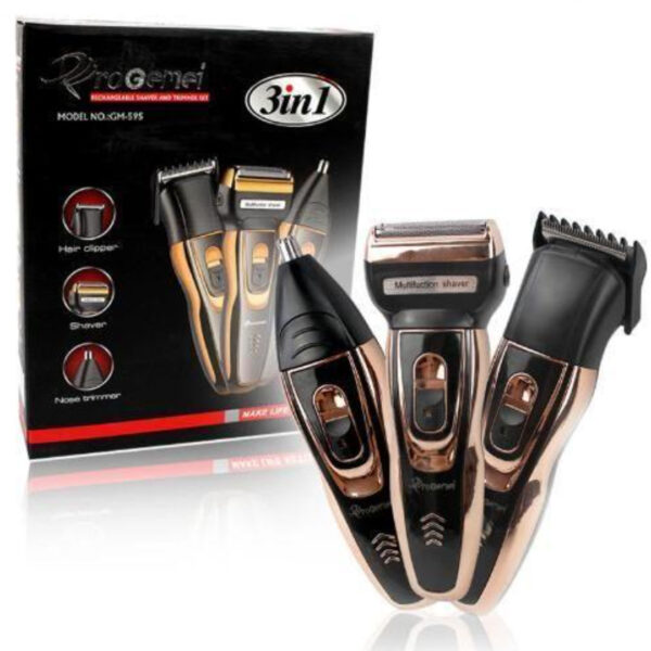 Aparat de tuns si ras 3 in 1 Gemei Multishaver Set