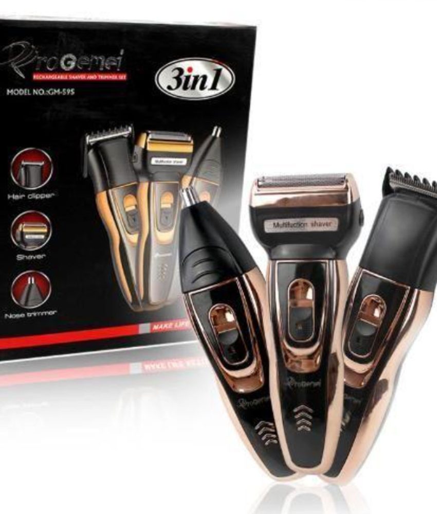 Aparat de tuns si ras 3 in 1 Gemei Multishaver Set