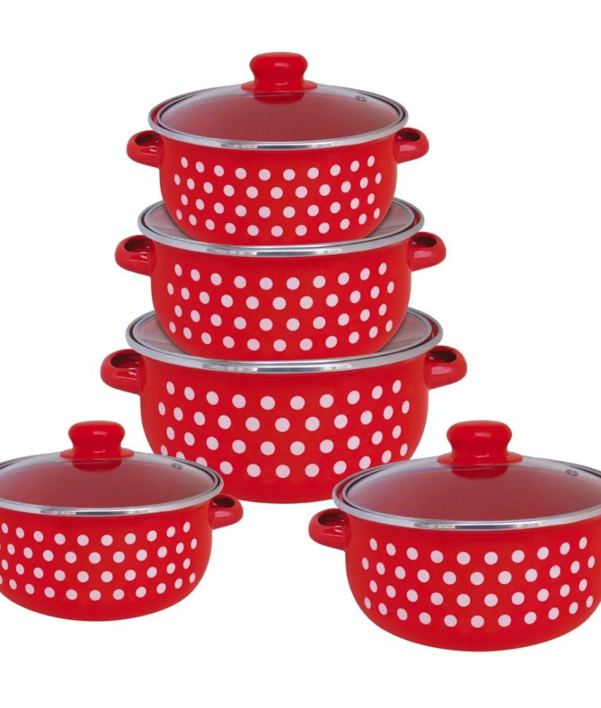 Oale de gatit 10 piese Vanora Home, Aria + Sandwich maker profesional tip grill + Cadou 1 Tigaie teflon Delis 20cm!