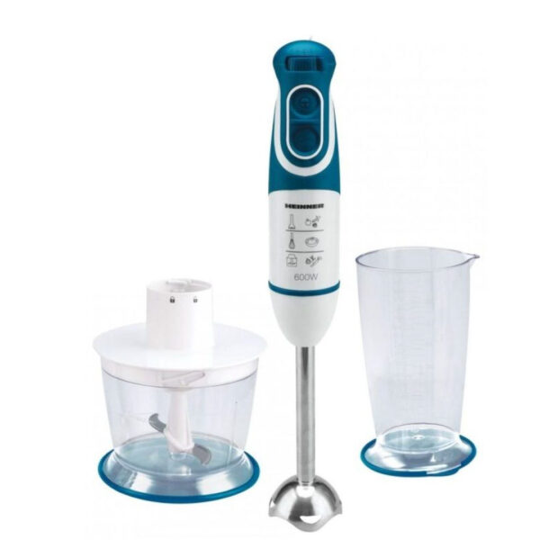 Mixer vertical Heinner Charm HB-600BL, 600 W, 2 viteze, albastru
