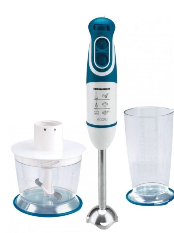 Mixer vertical Heinner Charm HB-600BL, 600 W, 2 viteze, albastru