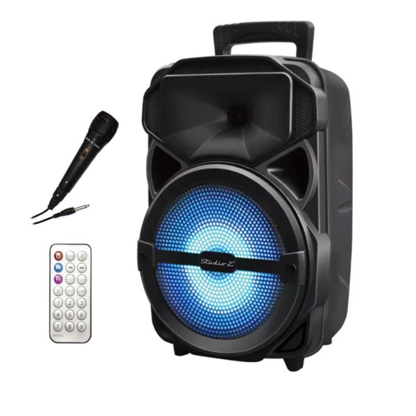 Boxa Portabila Bluetooth, 1000W muzicali, Led Display, Lumini Disco, USB/ TF/ FM radio/ BT+ Microfon Karaoke + Telecomanda!