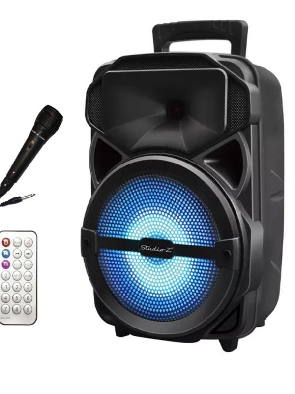 Boxa Portabila Bluetooth, 1000W muzicali, Led Display, Lumini Disco, USB/ TF/ FM radio/ BT+ Microfon Karaoke + Telecomanda!