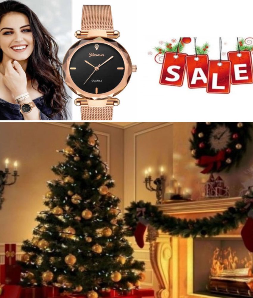 Brad artificial de Craciun, Premium, 1.8m inaltime + Suport, COMPLET impodobit cu instalatie luminoasa, beteala, globuri, decoratiuni + CADOU SPECIAL 1 Ceas elegant Luxury!