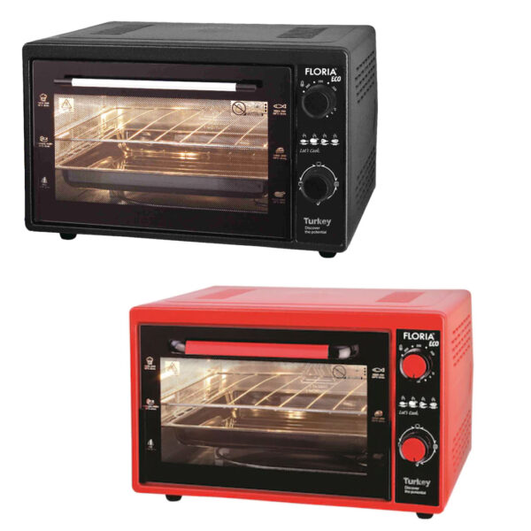 Cuptor electric Floria-2898, capacitate 38 Litri, Putere 1500W, Gratar, Tava inclusa