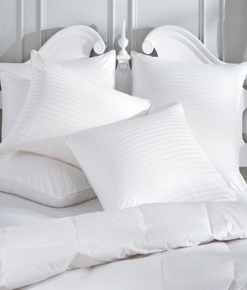 Lenjerie de Pat DAMASC Policoton King size (IMP39), alba, gama hoteliera