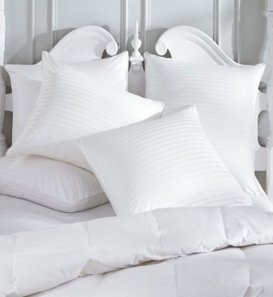 Lenjerie de Pat DAMASC Policoton King size (IMP39), alba, gama hoteliera