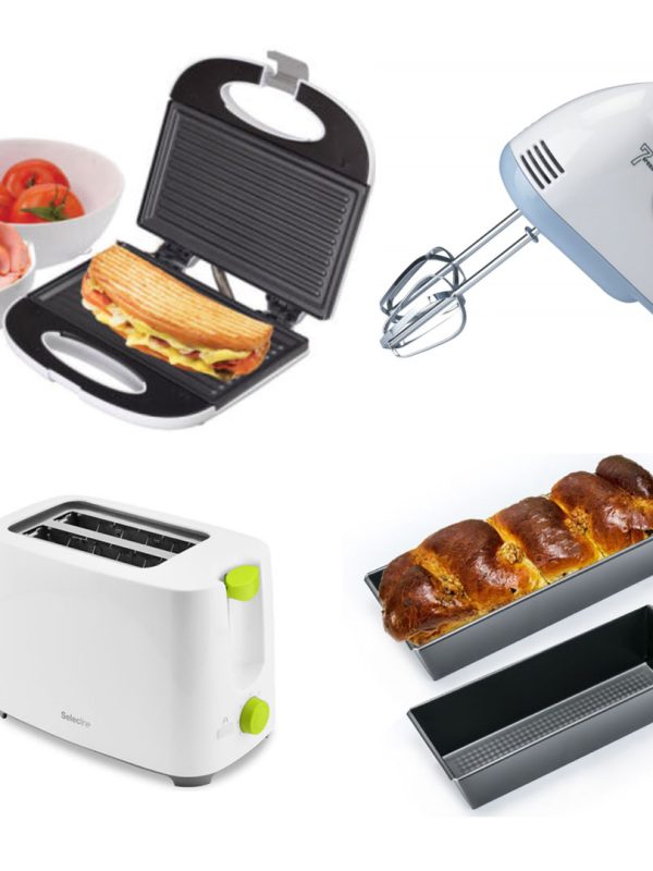 Mixer electric, 7 viteze, 4 palete + Prajitor paine toaster + Sandwich maker grill Panini + CADOU o tava de cozonac/chec!