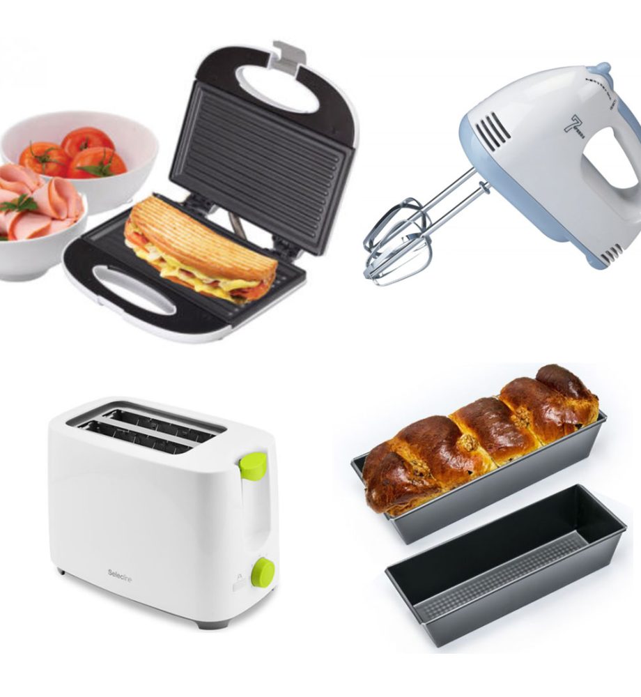 Mixer electric, 7 viteze, 4 palete + Prajitor paine toaster + Sandwich maker grill Panini + CADOU o tava de cozonac/chec!
