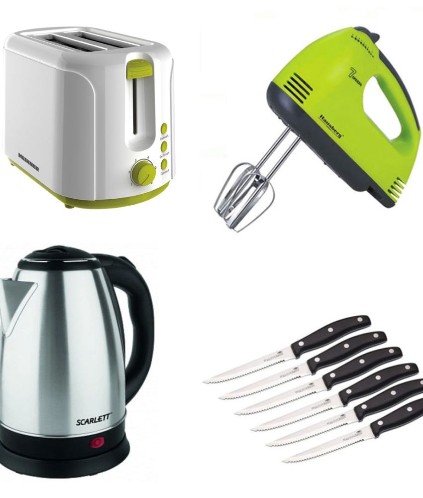 Mixer electric 7 viteze, Prajitor de paine, Cana electrica, Set 6 cutite inox pentru friptura!