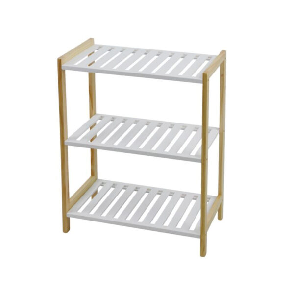 Organizator pantofi din lemn frumos prelucrat si lacuit, 3 polite, 47x25x61.5cm