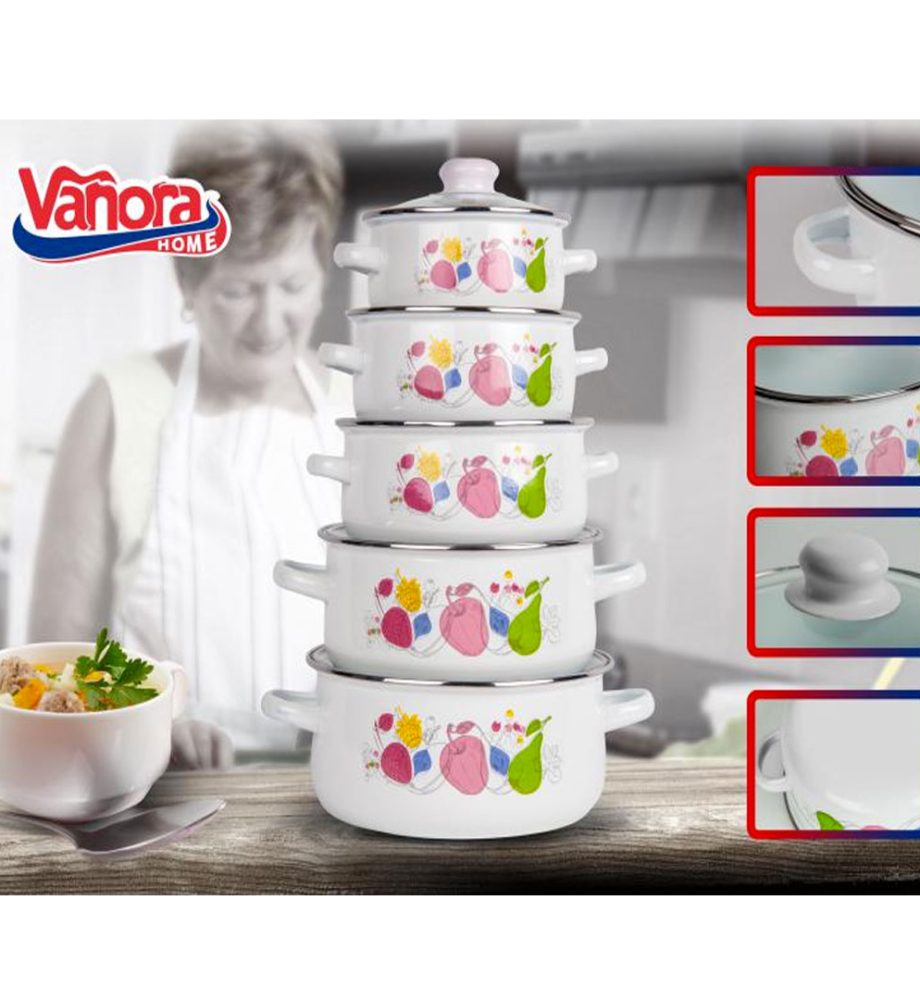 Oale si Cratite, 10 Piese, Vanora Fabiana, editie Limitata + Robot Electric Chopper/Tocator + Aparat de facut sarmale + Mixer electric Cadou