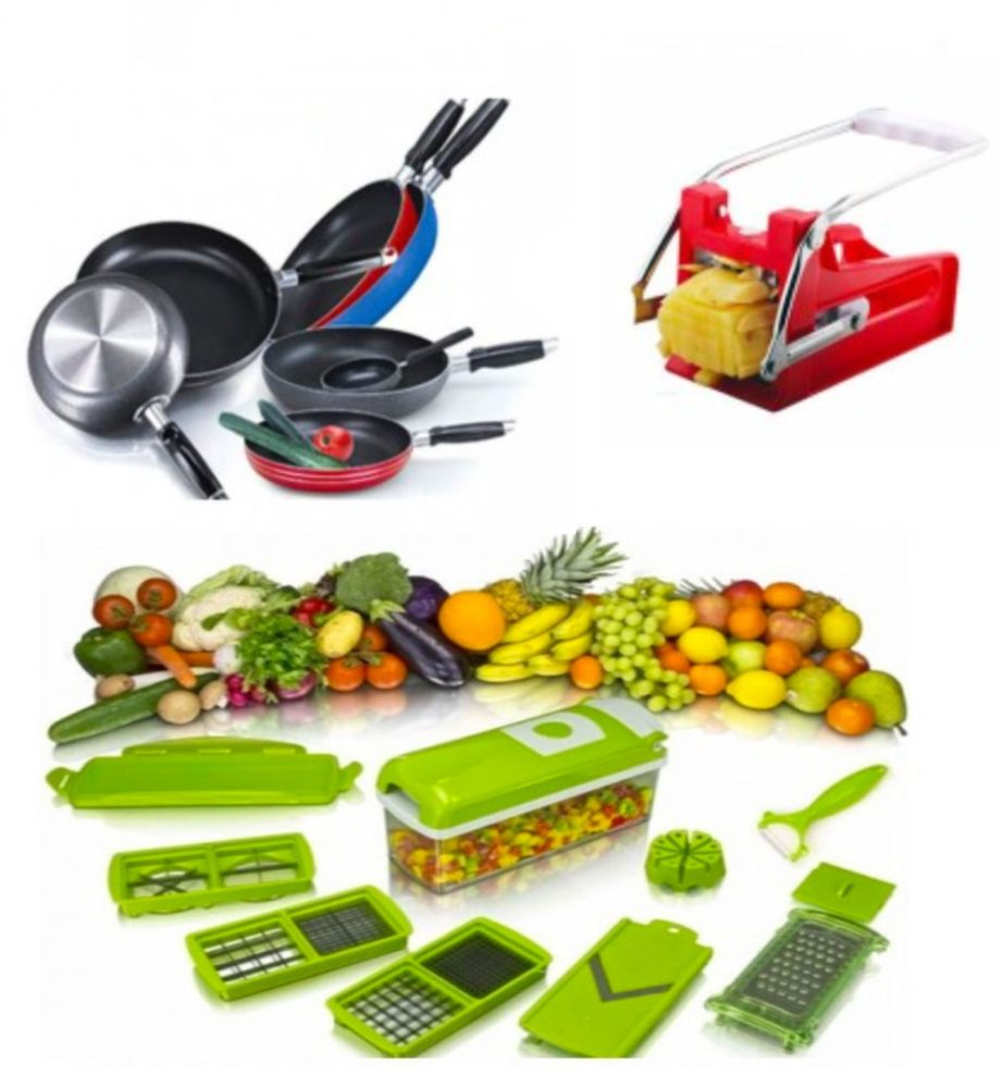 Razatoarea Nicer Dicer, 11 moduri de taiere + Feliator cartofi inox + CADOU Tigaie teflon!