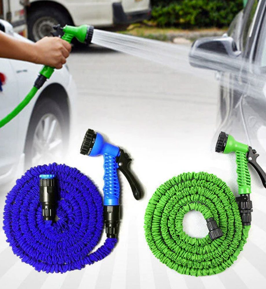 Furtun extensibil Magic Hose 30m cu pistol de stropit inclus + Trafalet Pintar Facil+ Cadou foarfeca gradina!