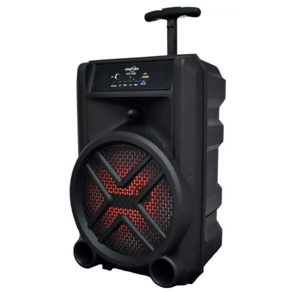 Boxa bluetooth Portabila GTS 1630, difuzor 8 inch, 200w, karaoke, bass puternic + Microfon, 200 W, USB, Micro SD, Radio FM, Aux, la doar 149 ron redus de la 399!