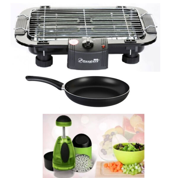 Gratar Electric Zilan, ZLN 2867, Putere 2000 W, 50Hz + Robot de bucatarie multifunctional Amazing Chopper + Tigaie teflon la 2 oferte comandate!