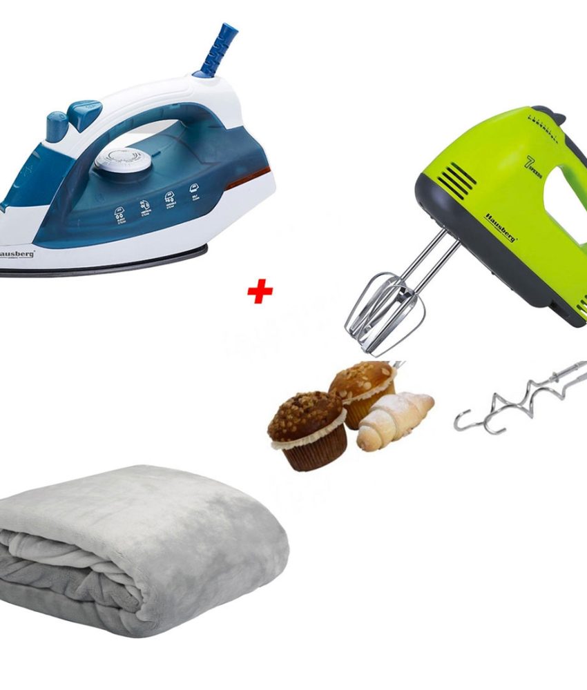 Fier de calcat cu aburi Ultra Slide + Mixer electric, 7 viteze + CADOU 1 Patura pufoasa fleece