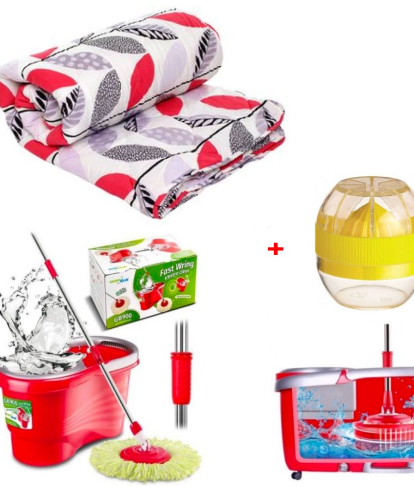 Mop Rotativ Profesional Hurricane Spin cu Galeata + Pilota Luxury Matlasata, groasa, pentru pat dublu!