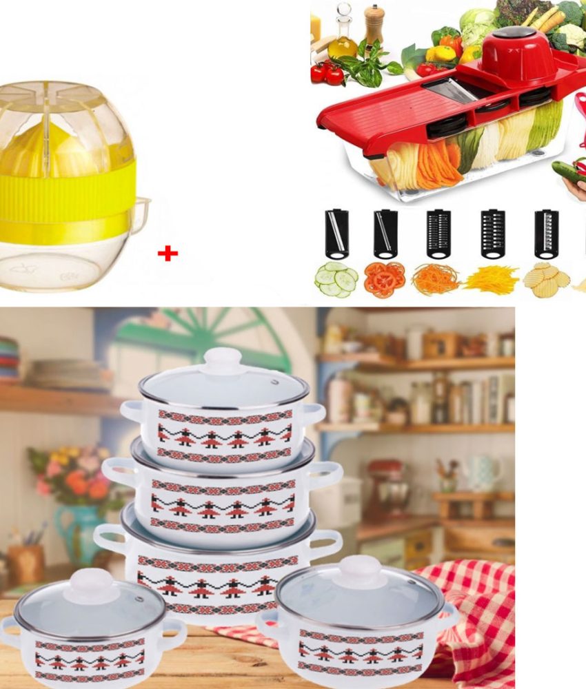 Oale si cratite 10 piese, model traditional + Razatoare 6 in 1 pentru legume Wire Cutter + Cadou 1 Storcator de citrice!