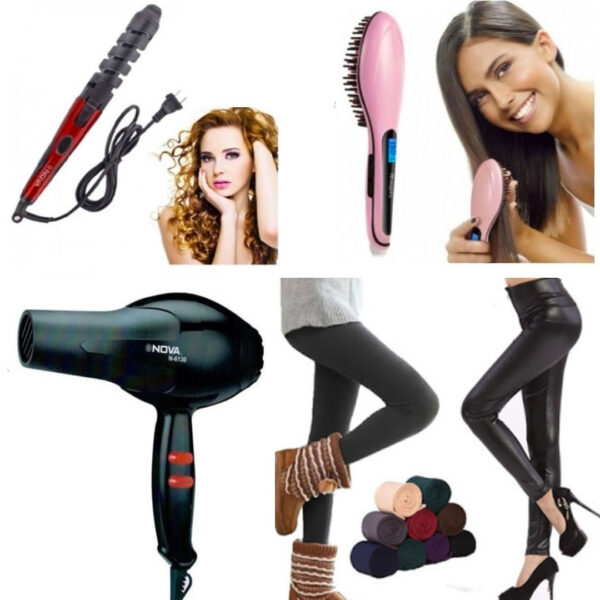 Ondulator profesional pentru bucle perfecte + Perie Electrica de intins parul + Feon de par cu maner pliabil + CADOU 1 Pereche de colanti vatuiti!