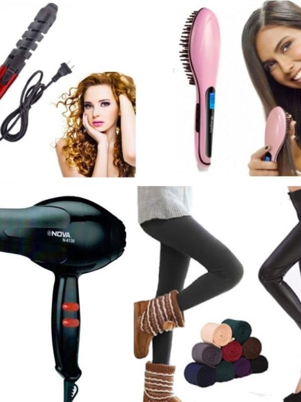 Ondulator profesional pentru bucle perfecte + Perie Electrica de intins parul + Feon de par cu maner pliabil + CADOU 1 Pereche de colanti vatuiti!