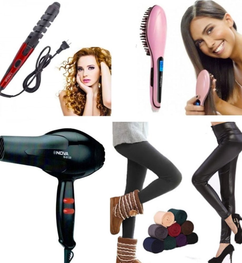 Ondulator profesional pentru bucle perfecte + Perie Electrica de intins parul + Feon de par cu maner pliabil + CADOU 1 Pereche de colanti vatuiti!