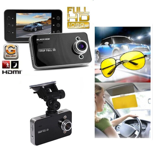 Camera auto 1080P Full HD de filmat in trafic + parasolar Visor HD + CADOU ochelari de condus Night Vision