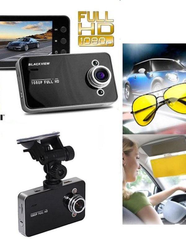 Camera auto 1080P Full HD de filmat in trafic + parasolar Visor HD + CADOU ochelari de condus Night Vision