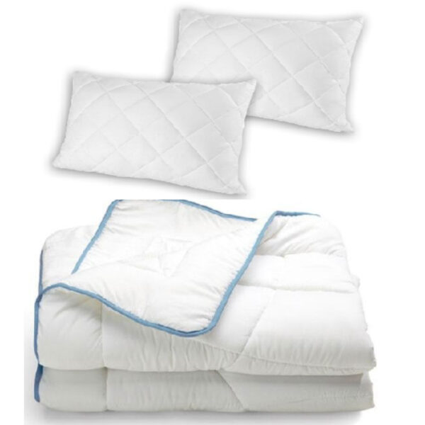 Pilota matlasata Hoteliera Versoft Smart pentru pat dublu, alba + 2 Perne 50x70 cm!