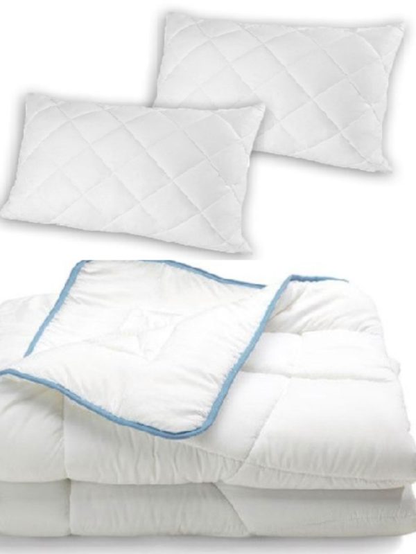 Pilota matlasata Hoteliera Versoft Smart pentru pat dublu, alba + 2 Perne 50x70 cm!