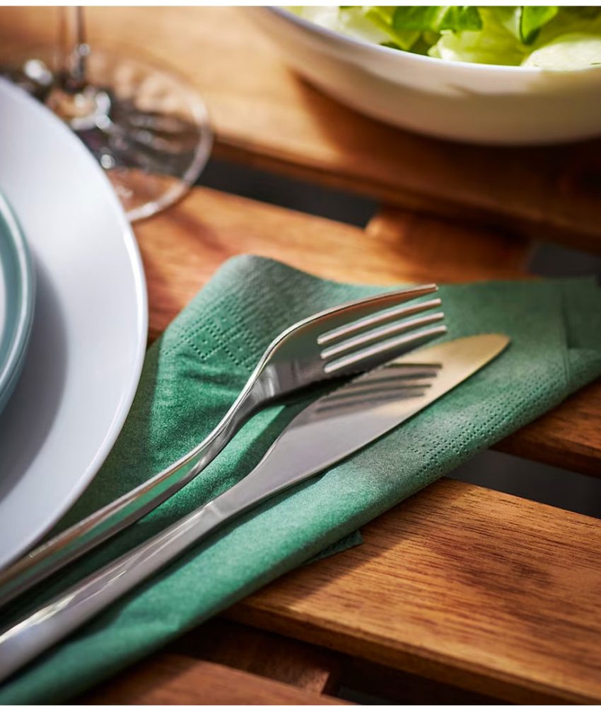 Tacamuri inox design nordic, Set 16 piese + uscator de vase pliabil, alb + Cadou Set 6 pahare din sticla