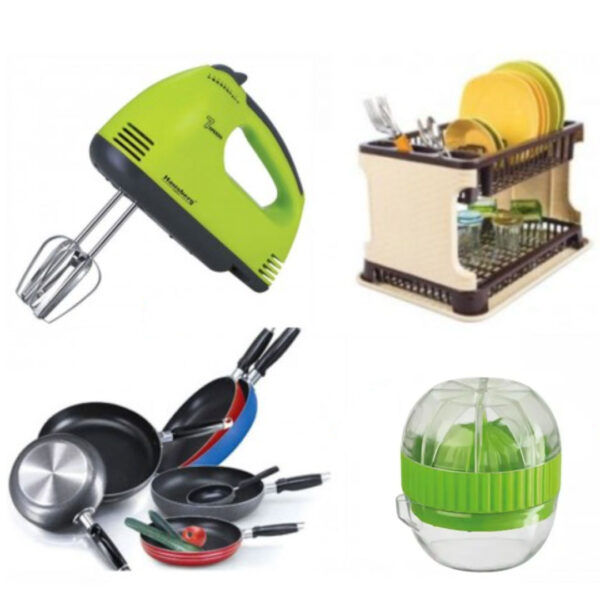 Mixer electric + Suport vase tip ratan + Tigaie teflon + CADOU 1 storcator citrice!