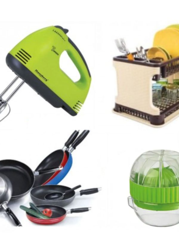 Mixer electric + Suport vase tip ratan + Tigaie teflon + CADOU 1 storcator citrice!