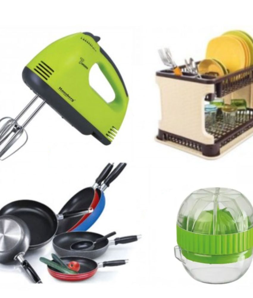 Mixer electric + Suport vase tip ratan + Tigaie teflon + CADOU 1 storcator citrice!