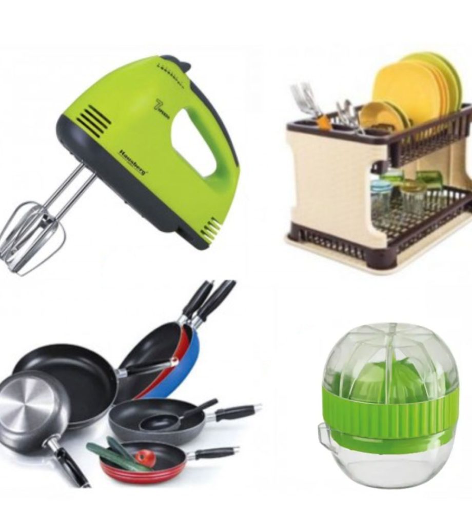 Mixer electric + Suport vase tip ratan + Tigaie teflon + CADOU 1 storcator citrice!