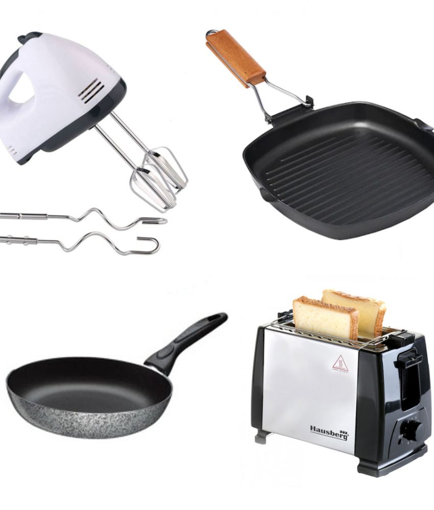 Mixer electric, 7 viteze, 4 palete + Tigaie Grill, antiaderenta, maner ergonomic, pliabil + Tigaie teflon + Prajitor de paine