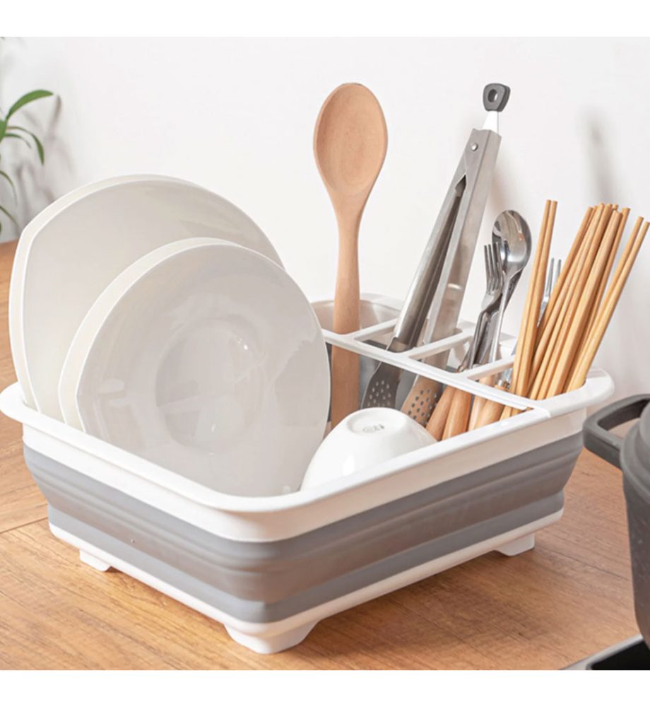 Robot de Bucatarie Electric Chopper + Set 2 Tigai teflonate + Uscator de vase pliabil, alb + Set 3 ustensile bucatarie + Mixer Electric!