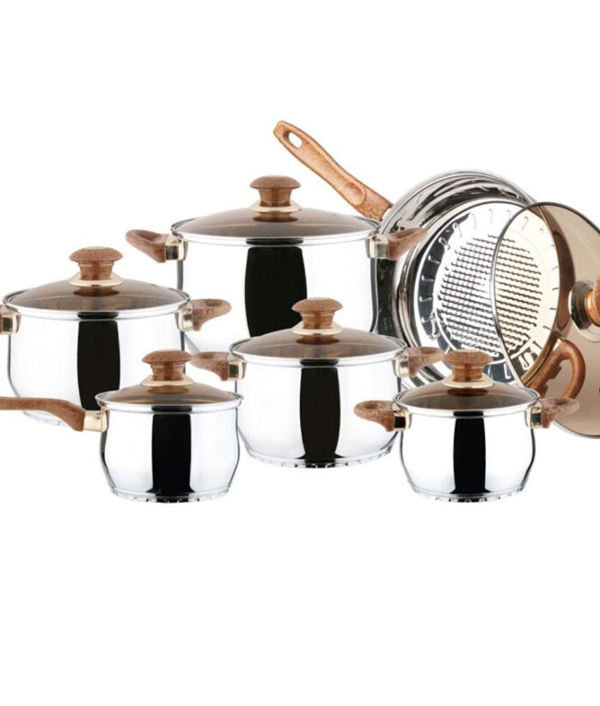 Oale Blaumann For Your Home, Jumbo Cookwear 12 Piese, BL-1246 Otel inoxidabil, Strat triplu capsulat