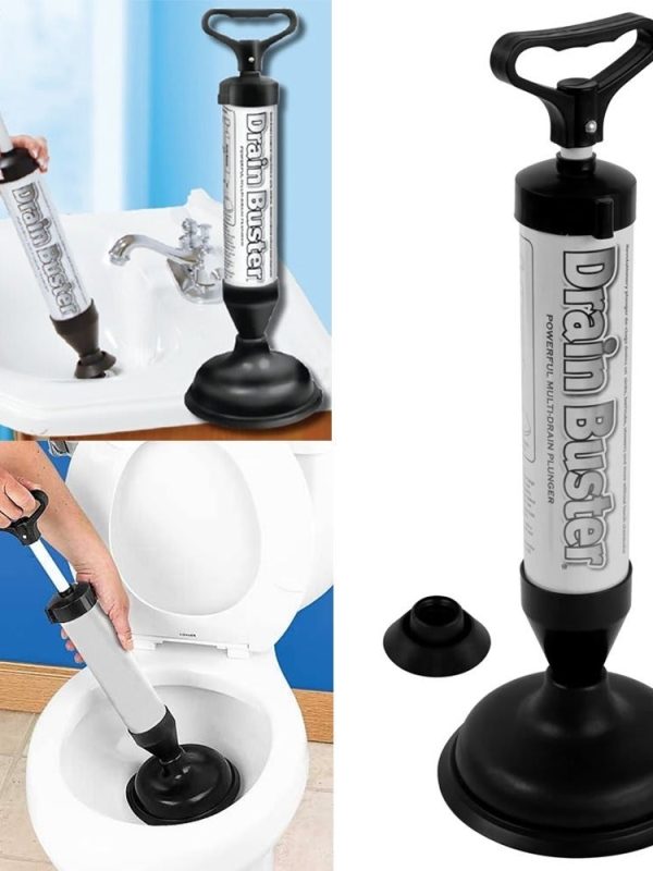 Drain Buster, pompa care desfunda instantaneu toaleta si chiuveta