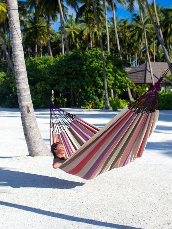 Hamac columbian multicolor, din bumbac, pentru o persoana 80x200 cm la doar 49 lei in loc de 119!