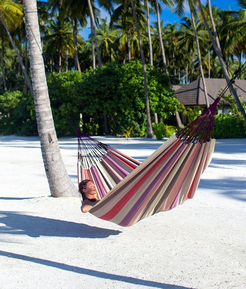 Hamac columbian multicolor, din bumbac, pentru o persoana 80x200 cm la doar 49 lei in loc de 119!