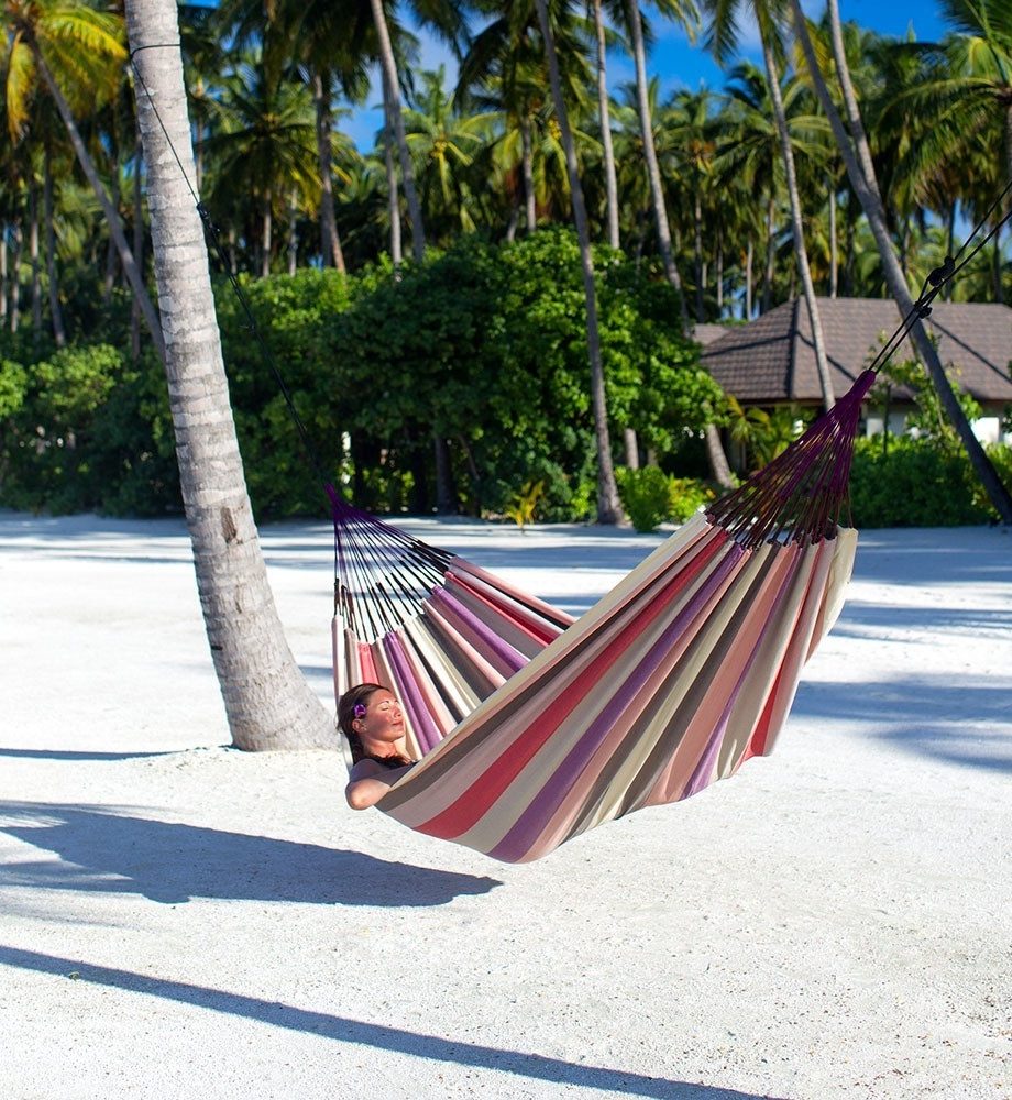 Hamac columbian multicolor, din bumbac, pentru o persoana 80x200 cm la doar 49 lei in loc de 119!