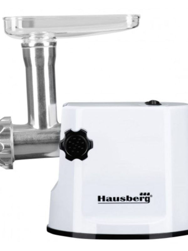 Masina de Tocat carne electrica HB-3415AB, 1200W, 1Kg/min, Alb/Rosu + Accesorii carnati