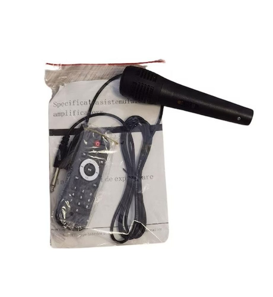 Sistem Audio Profesional 2 Boxe SDK LT-601, Bluetooth, Microfon, Telecomanda, Bass