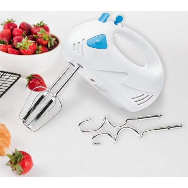 Mixer electric 250W HOTZEASS Germania, 7 viteze, contine 2x carlig aluat, 2x tel inox