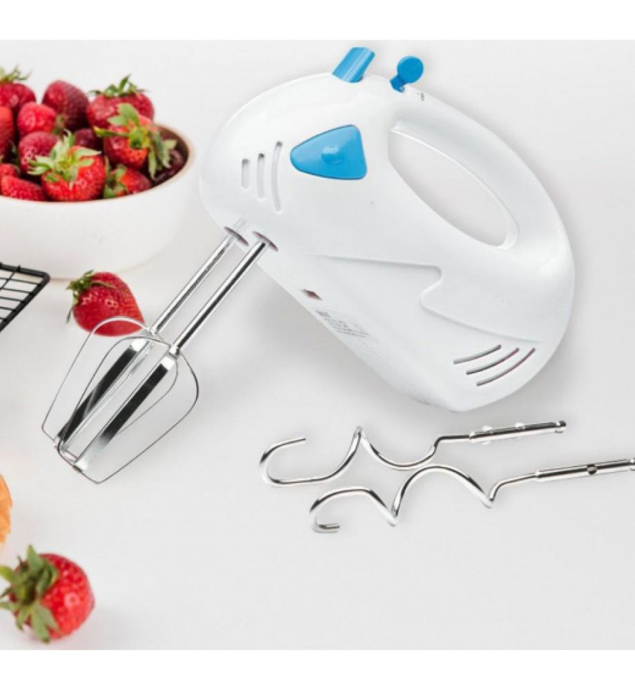 Mixer electric 250W HOTZEASS Germania, 7 viteze, contine 2x carlig aluat, 2x tel inox