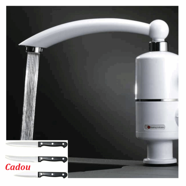Robinet electric Freddo Instant Water, incalzeste instant apa! Cadou Set 3 cutite inox!