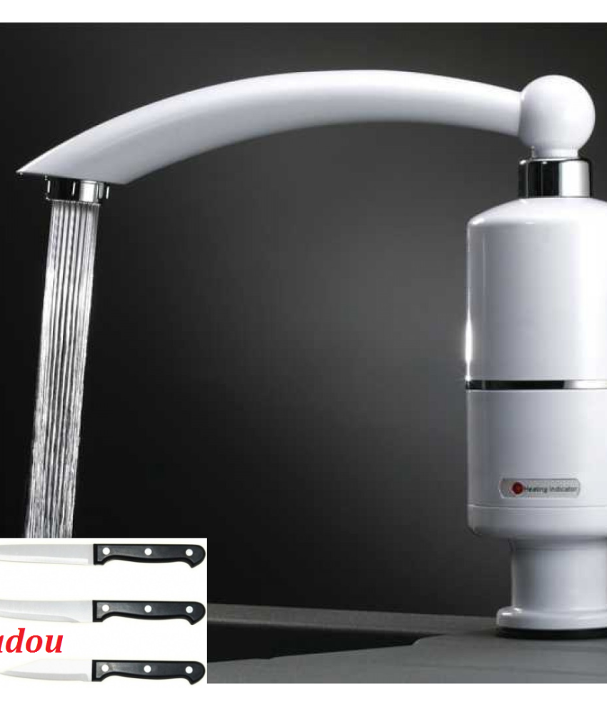 Robinet electric Freddo Instant Water, incalzeste instant apa! Cadou Set 3 cutite inox!