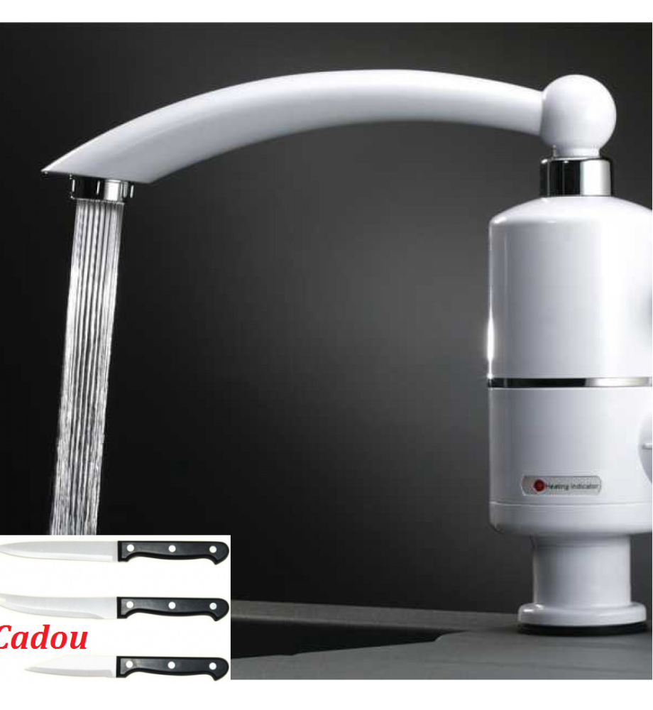 Robinet electric Freddo Instant Water, incalzeste instant apa! Cadou Set 3 cutite inox!